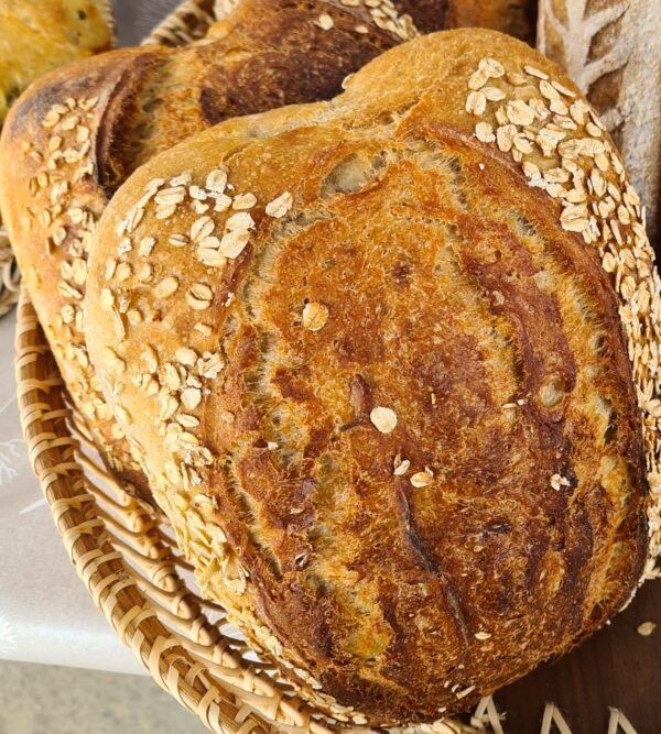 Sourdough Honey Oat Loaf
