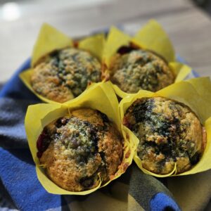 Lemon and Blueberry Muffins x 2