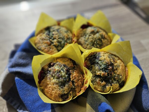 Lemon and Blueberry Muffins x 2